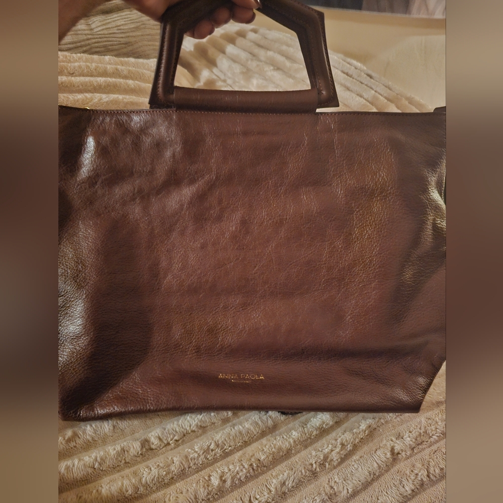 Brown Leather Tote Bag